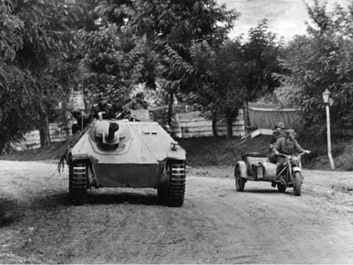 Hetzer light tank destroyer.