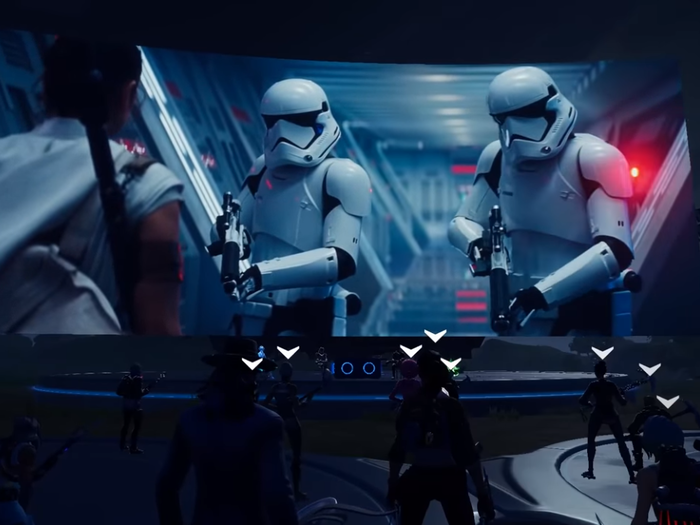 As the clip went on, we saw Rey use a Jedi Mind Trick on three Stormtroopers to convince them to trust her. The clip was about 30 seconds, in total.