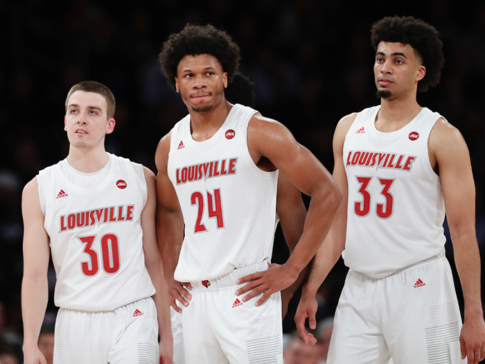 ▼ No. 3 Louisville Cardinals — Down 2 spots in the AP Top 25 Poll