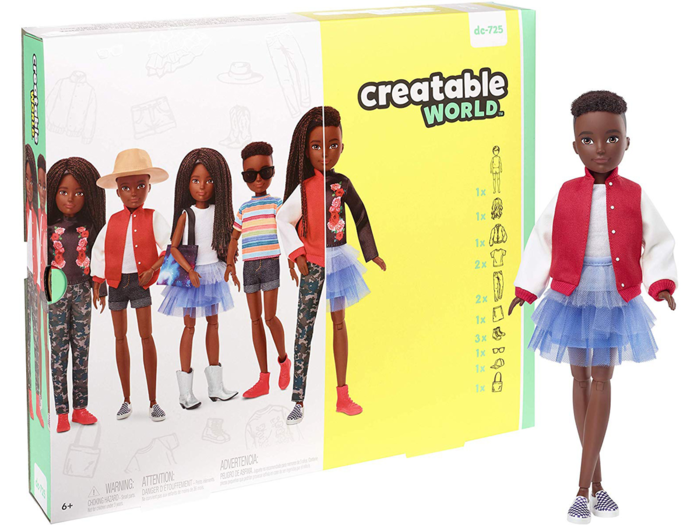 A gender fluid fashion doll that kids can dress and style however they want
