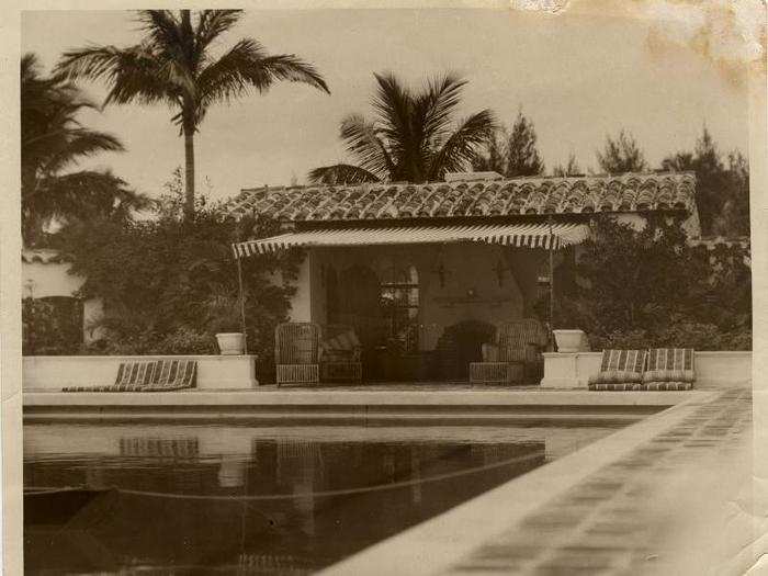 He built up an estate and lived on the island during the winter months until his death in 1944.