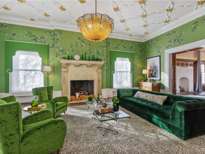 One of the more special rooms is the Parisian and Audrey Hepburn-inspired living room.