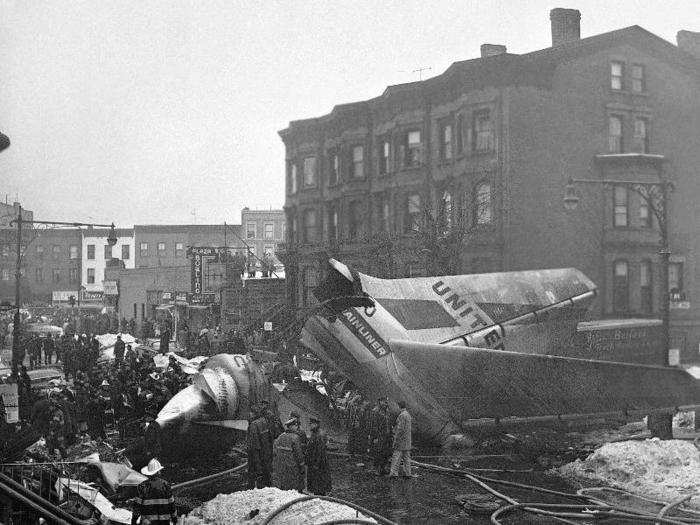 Then, the neighborhood had to deal with the debris and wreckage.