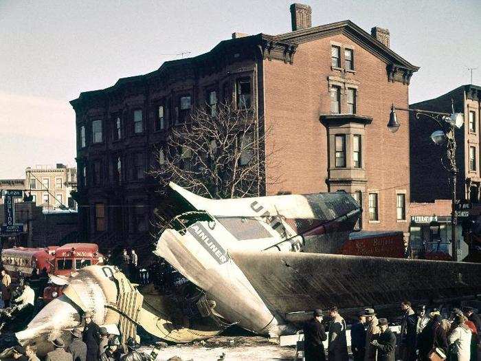 The tail of one of the planes landed in the Park Slope neighborhood of Brooklyn, while the other landed in Staten Island, the New York Times reported.