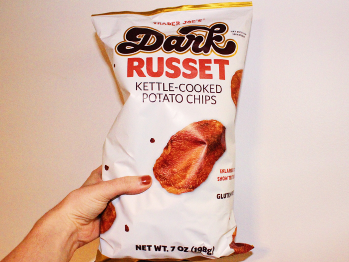 RUSSET POTATO CHIPS: I was confused as to whether these dark russet potato chips would taste any different than regular potato chips, and was surprised that they did.