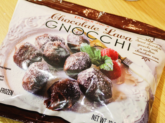 CHOCOLATE LAVA GNOCCHI: The arguably strange chocolate lava gnocchi proved to me that potato and chocolate simply don