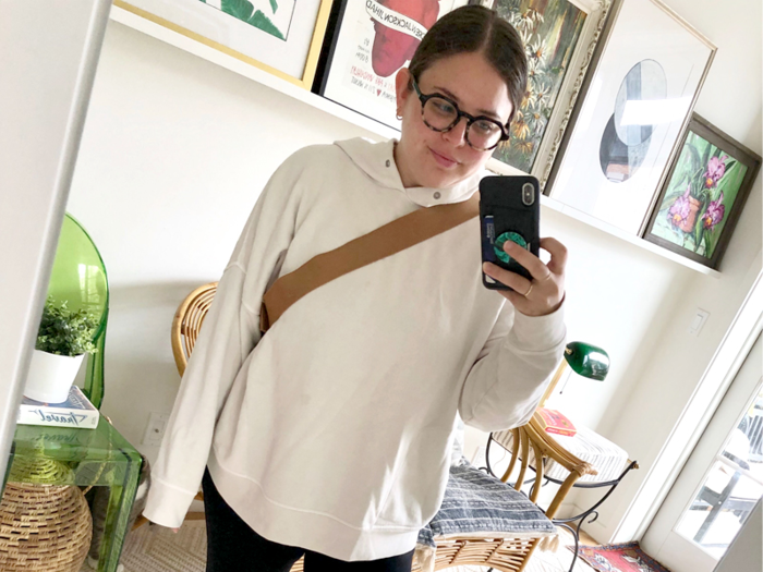 49. A cozy oversized hoodie made with organic cotton