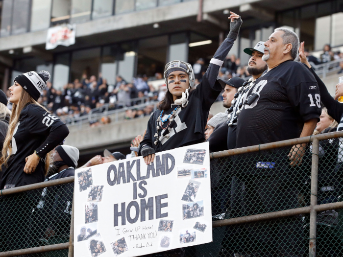 21. Oakland Raiders