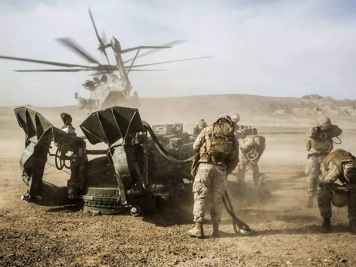 The regimental air assault used a variety of 3rd MAW Marines and machines and integrated each of their capabilities into an adaptable aviation maneuver, all working in support of the ground combat element.