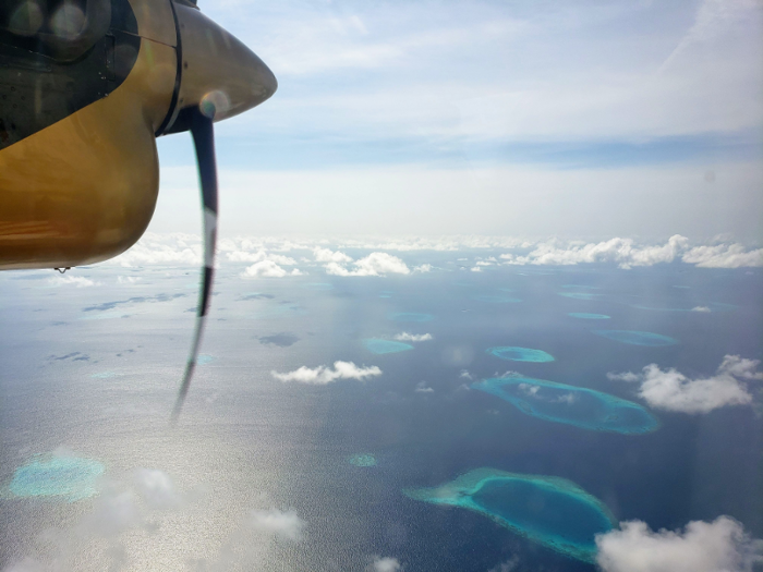 Kudadoo Maldives is located in the Lhaviyani Atoll, a group of precious islands north of Malé International Airport. The 40-minute seaplane flight had breathtaking aerial views of islands across the vast Indian Ocean.