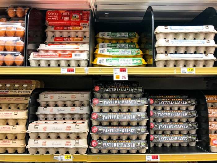 All the eggs on the shelf were pasture-raised, organic, free-range ... you get the idea. A Gelson