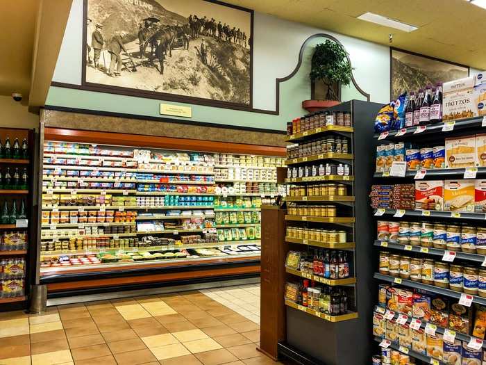 Next, I headed over to the pickled foods, vegetarian options, and desserts fridges.