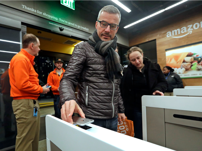 Customers simply scan the barcode on their Amazon or Amazon Go app to enter the store. From there, sensors monitor which items you