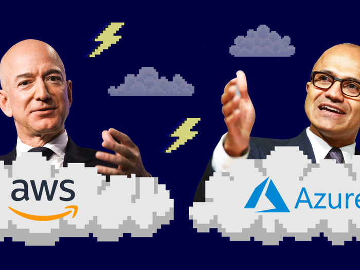 Here are the power players at Amazon and Microsoft who will play a key role in their battles over the government cloud market, which could be worth $100 billion.