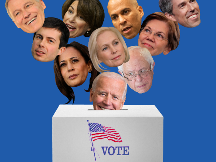 We tallied up all the votes the 2020 Democratic contenders have ever won on their own, and Joe Biden is near the bottom.