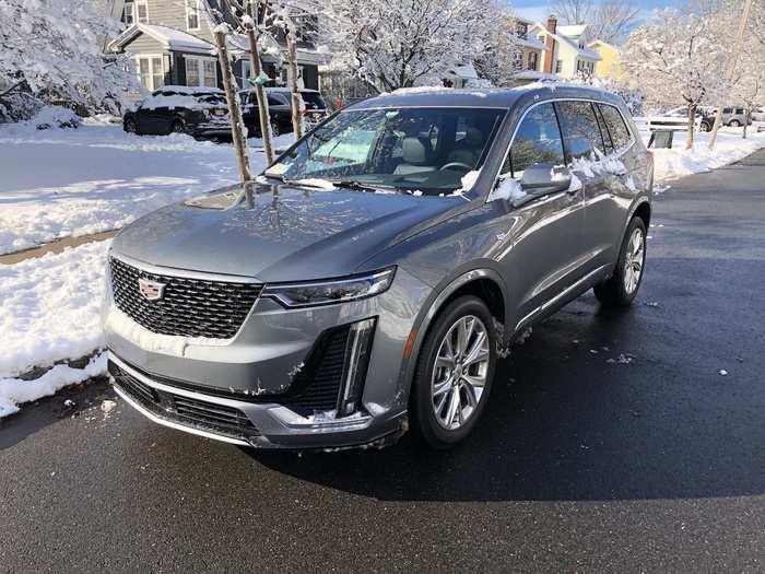 Once I got the snow knocked off the XT6, I could witness the SUV in all its shimmering glory.