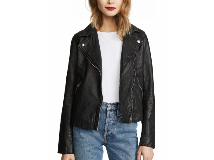 The best leather jacket for petite women