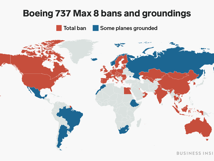 In March, following two fatal crashes within five months, a growing number of countries banned the Boeing 737 Max 8 from their airspaces and airlines grounded their planes.