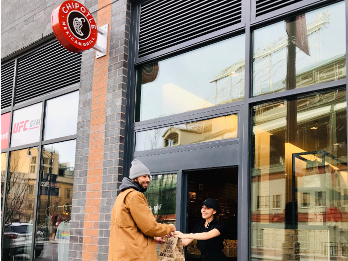 It also allows Chipotle to test new ways to pick up digital orders, such as walk-up windows.