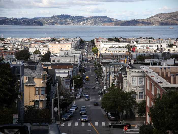 The hills on the north side of Fillmore street were once home to the city