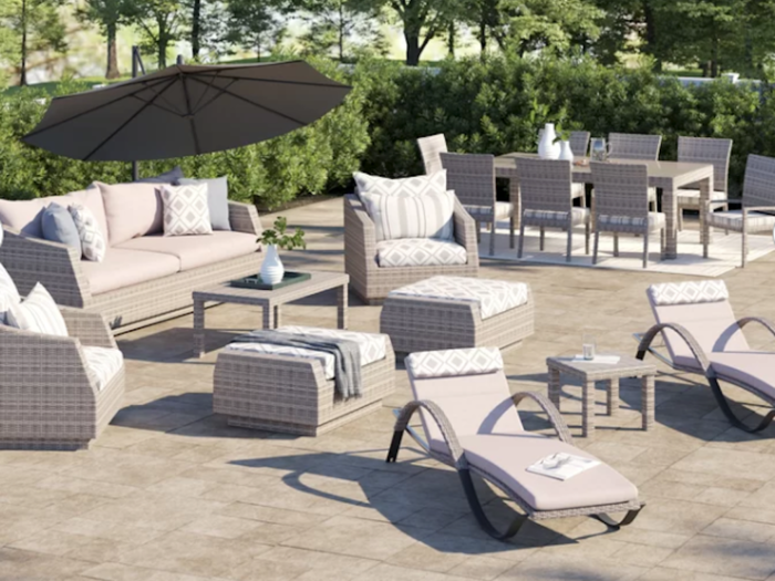 6. 20-piece patio set, $6,786.99