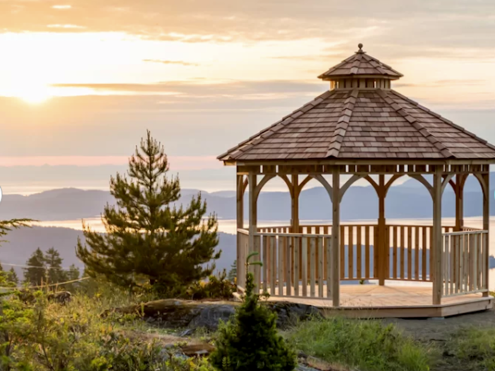 7. Wooden gazebo, $6,874 (currently on sale for $6,199.99)