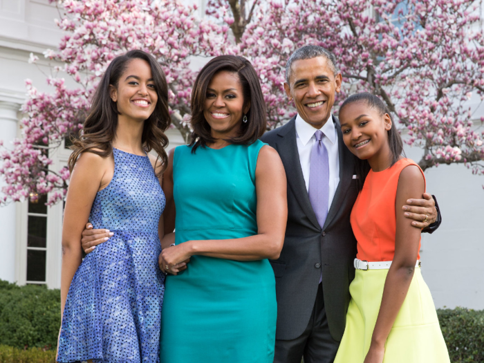 Even Barack and Michelle Obama kept an eye out for their daughters