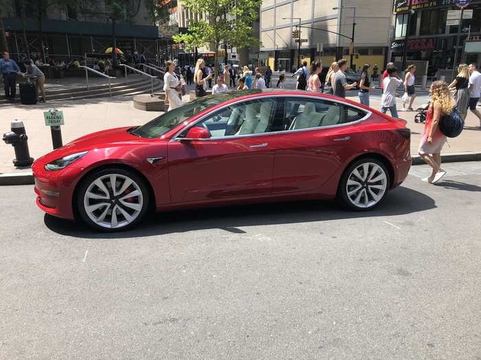 The top-spec Model 3 can hit 60 mph in 3.2 seconds. That
