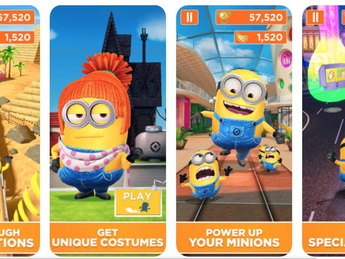 8. "Minion Rush," which tied with several other games at 600 million downloads, lets users play as characters from the "Despicable Me" films.