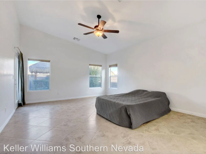 This four-bedroom, three-bathroom home in Las Vegas costs $2,900 per month.