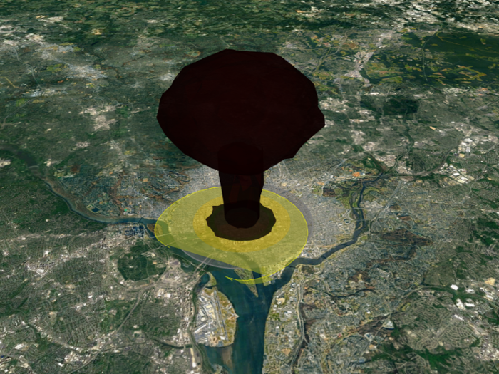 A 15-kiloton explosion could cause 120,000 deaths in Washington, DC.