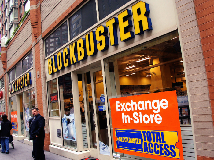 In 2010, Blockbuster filed for bankruptcy with $1 billion in debt. At the time, it was the last remaining video-rental chain in the United States.