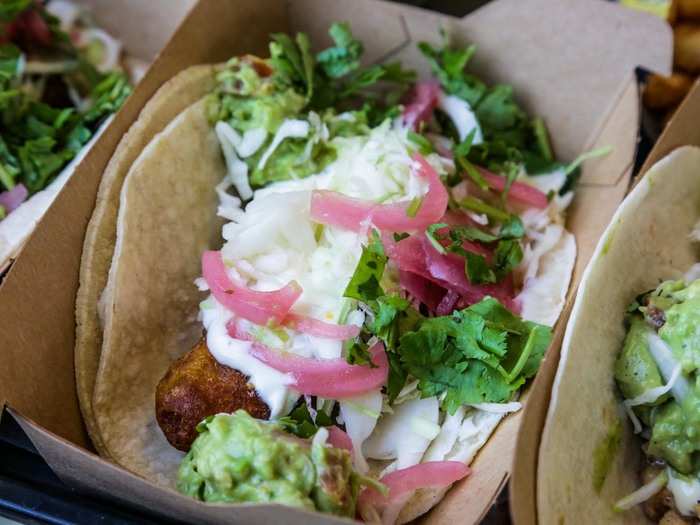 One bright spot, surprisingly, was the beachside fish taco ($2.89).