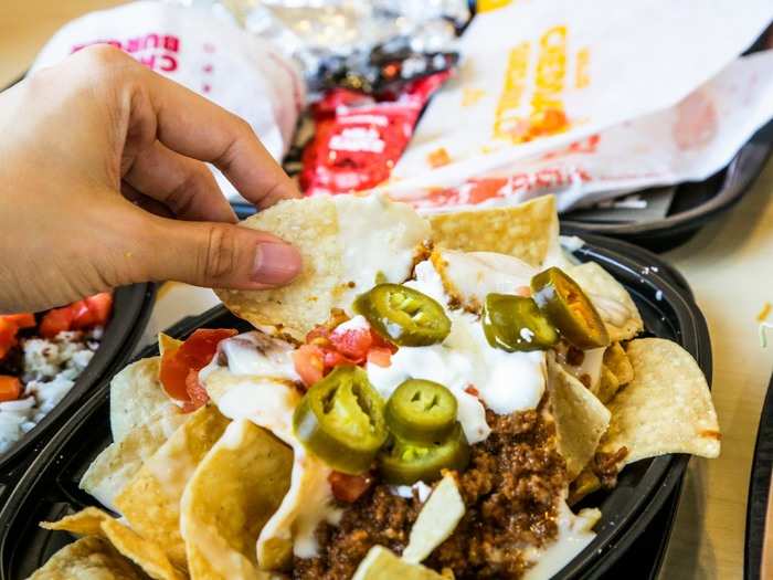 I love me a heart-stopping pile of nachos. But nothing that topped these $4 nachos was appealing.