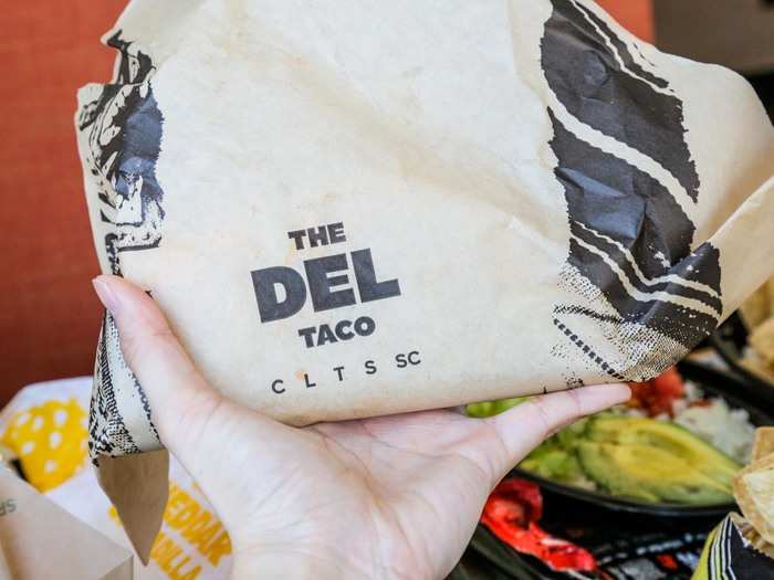 Next, I tried the flagship taco: the Del Taco ($1.49). It seems pretty confident to give your standard Tex-Mex taco a branded name. Imagine if Taco Bell sold "Bell Tacos."