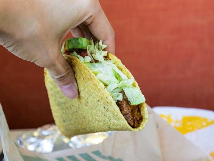 At $2.49, the Beyond Taco is a full dollar more expensive than the Del Taco, its meaty counterpart.