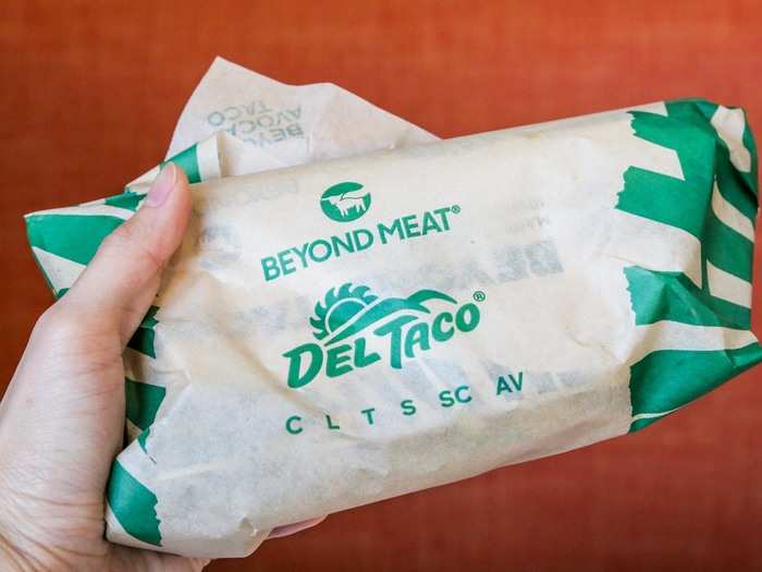 Del Taco was one of the first major chains to add a plant-based "meat" option to its national menu. I was beyond excited to try the Beyond Taco.