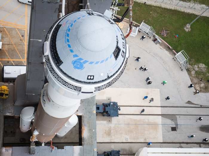 The spaceship rode toward space atop an Atlas V rocket, built by United Launch Alliance. It lifted off from Cape Canaveral, Florida.