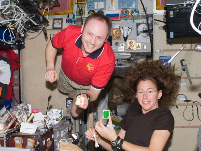 For years astronauts have been decorating Christmas cookies in zero-gravity.