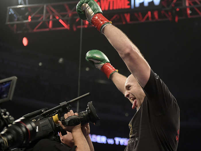 =T 12: Tyson Fury — 29 wins (20 knockouts) against one draw.