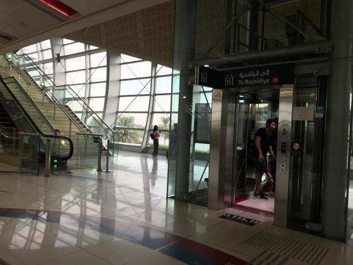 There are also lifts up to the platforms, making them accessible.