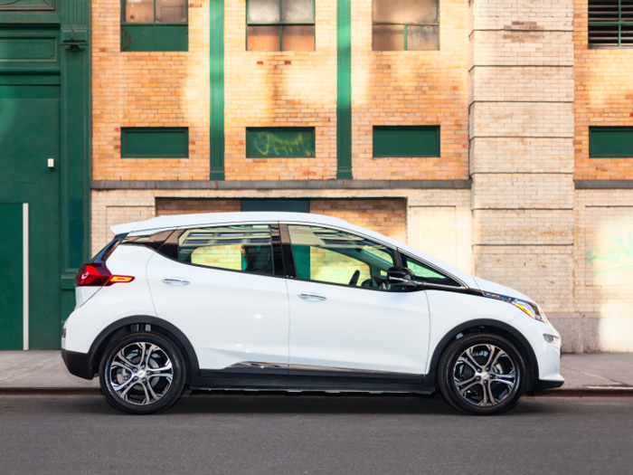 Chevy Bolt. The choice is between the $37,000 base trim and the $42,000 Premier model. Range is 259 miles for both.