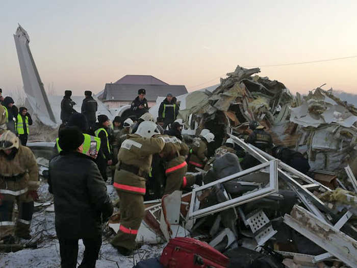 The plane had taken off from Almaty International Airport and was heading to the Nursultan Nazarbayev International Airport, in Nursultan, Kazakhstan