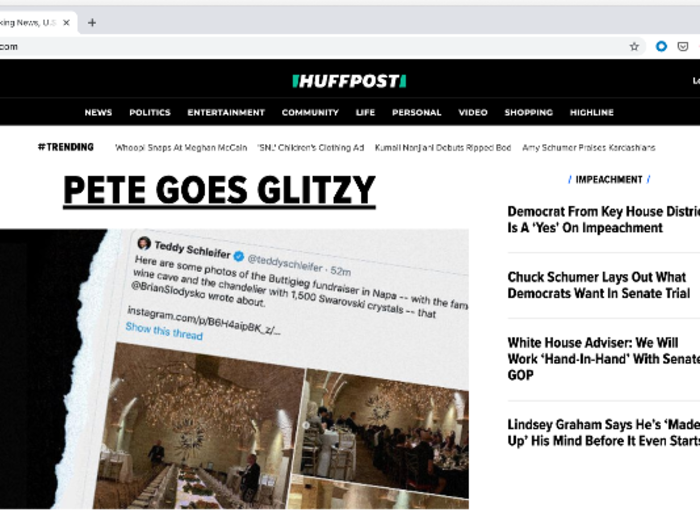 Then it got real cool, minimalist, and started dressing in all black. Oh yeah, and it goes by HuffPost now.