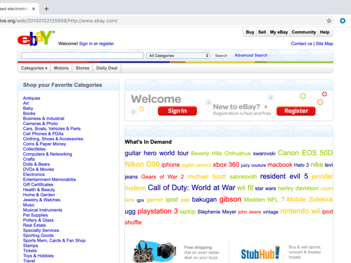 In 2010, eBay wanted us to find our next purchase by combing through a brightly colored word cloud that might as well have been written in Comic Sans.