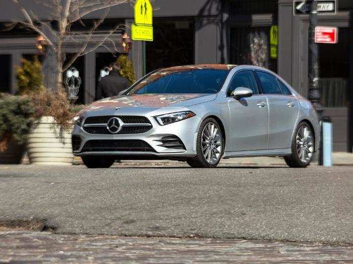 On to the Mercedes-Benz A220, a compact four-door that starts at about $32,000. My test car was a well-equipped $46,000.