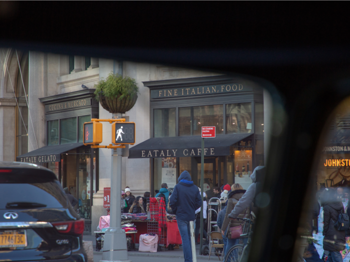 He also pointed out Eataly across the street, speaking highly of the Italian marketplace and restaurant collection