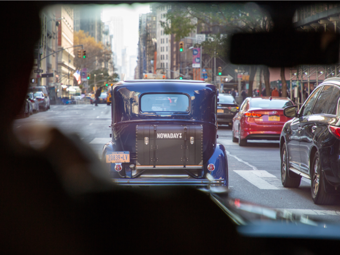 Along the way, we caravanned with several other Nowaday cars, including the navy blue 1932 Ford Model B…