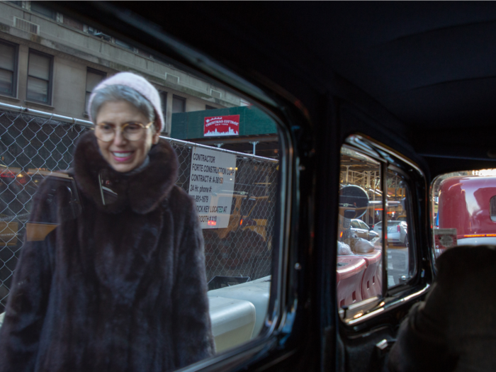 But before we reached Times Square, a woman scrambled up to the car while we were mid-tour and parked at a red light to tell us how much she enjoyed seeing the car on the road.