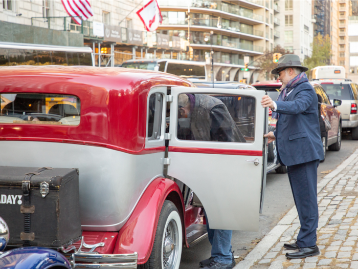 While I was there, I noticed people walking by were also admiring the vintage vehicles and photographing them with their phones.